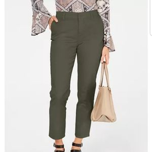 Olive green chino pants